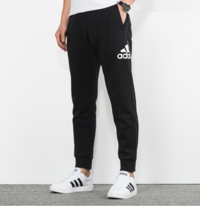 Adidas-Pants-Men-Black-big-white-logob-291x300 Adidas Pants Men - Black big white logob