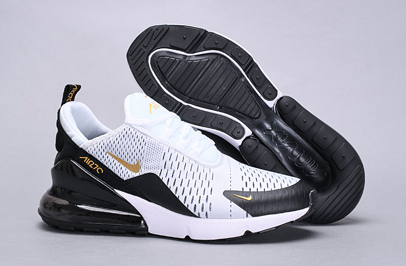 nike air max black white and gold