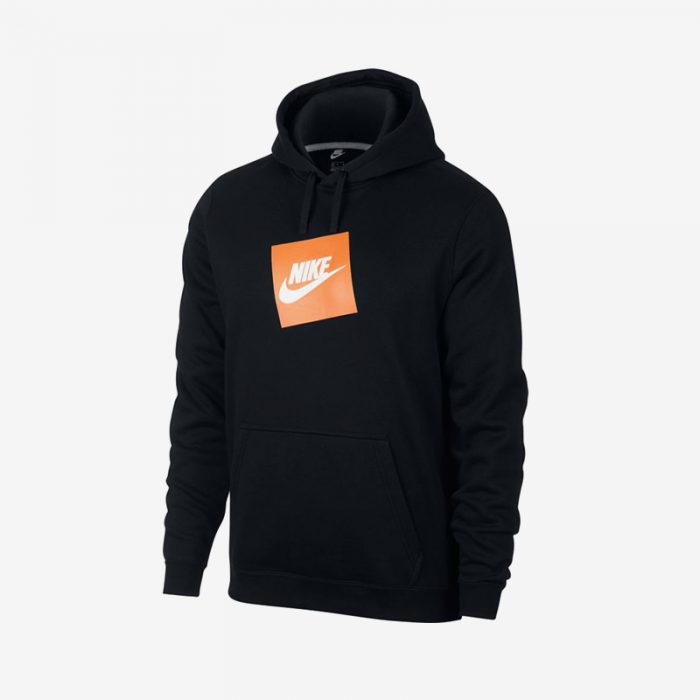 nike orange and black hoodie