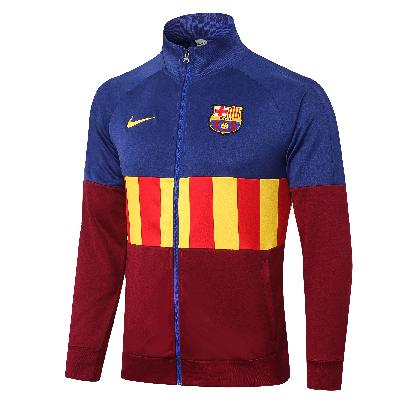 Barcelona Tracksuit Jacket 2020 2021 – Blue Red Yellow