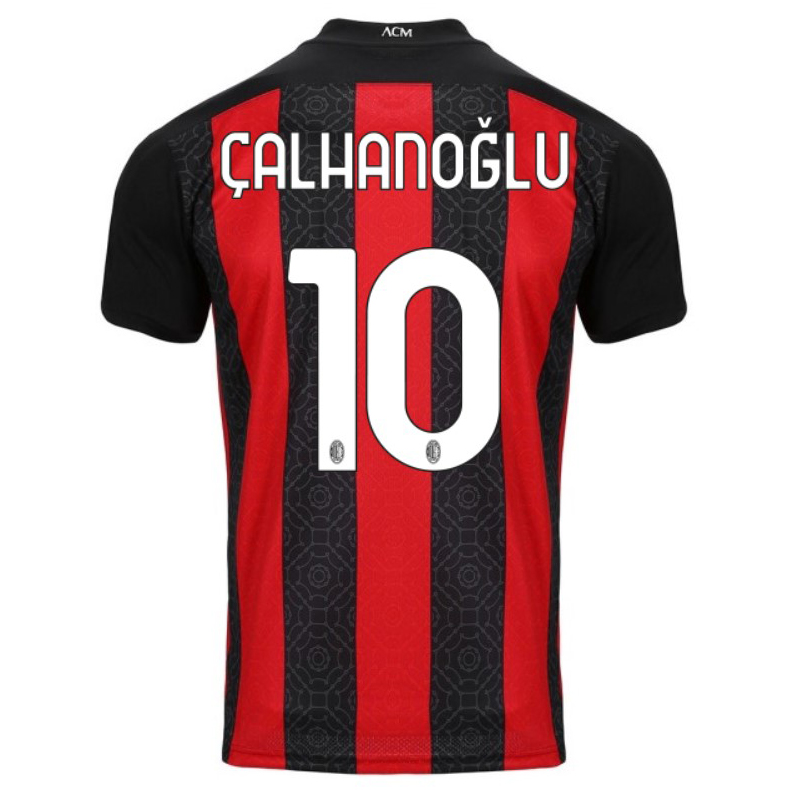AC Milan Home Jersey 2020 2021 + Çalhanoğlu 10 Printing