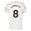 Arsenal Away Jersey 2020 2021 + D. Ceballos 8 Printing