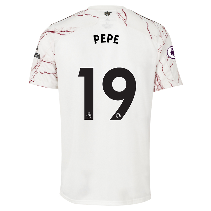 Arsenal Away Jersey 2020 2021 + Pepe 19 Printing