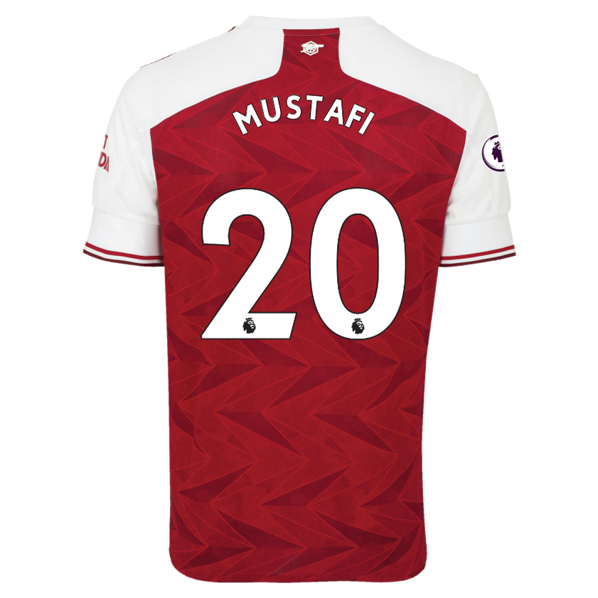 Arsenal Home Jersey 2020 2021 + Mustafi 20 Printing