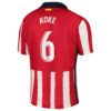 Atletico Madrid Home Jersey 2020 2021 + Koke 6 Printing