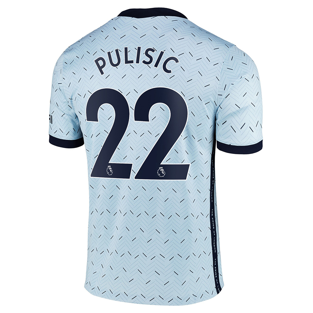 Chelsea Away Jersey 2020 2021 + Pulisic 22 Printing