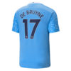 Manchester City Home Jersey 2020-2021 + De Bruyne 17 Printing