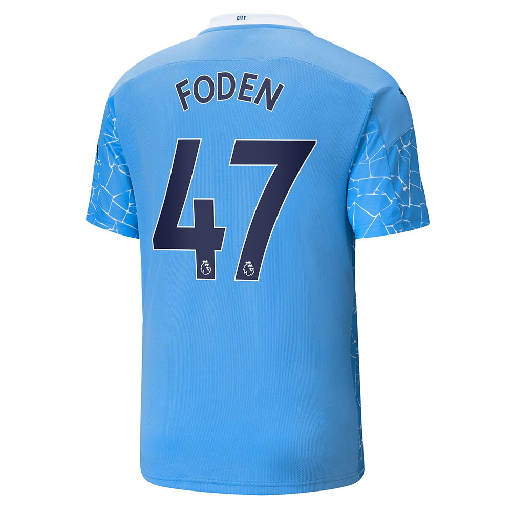 Manchester City Home Jersey 2020-2021 + Foden 47 Printing