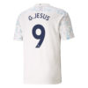 Manchester City Third Jersey 2020-2021 + G.Jesus 9 Printing