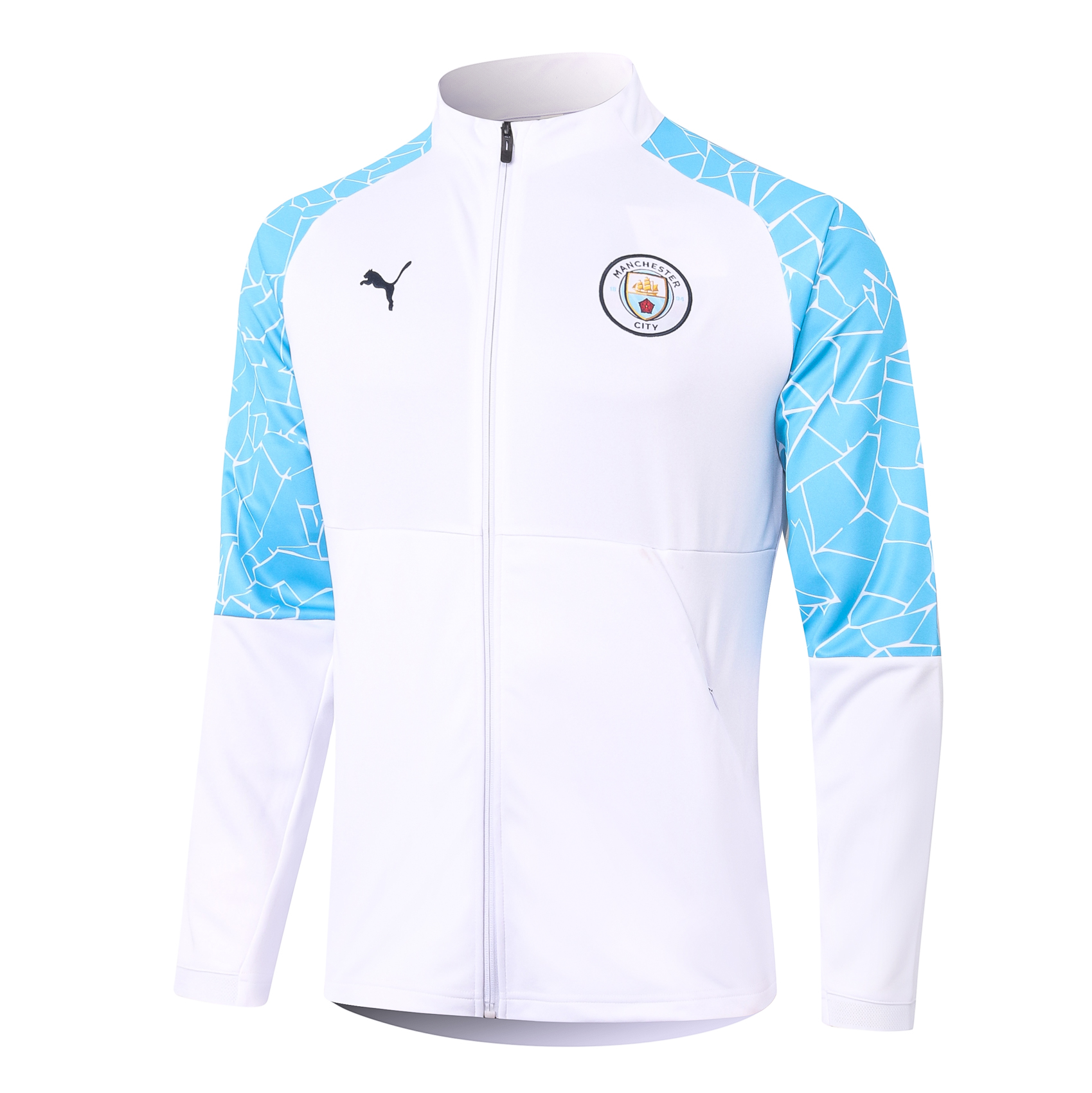 Manchester City Tracksuit Jacket 2020-2021 – White