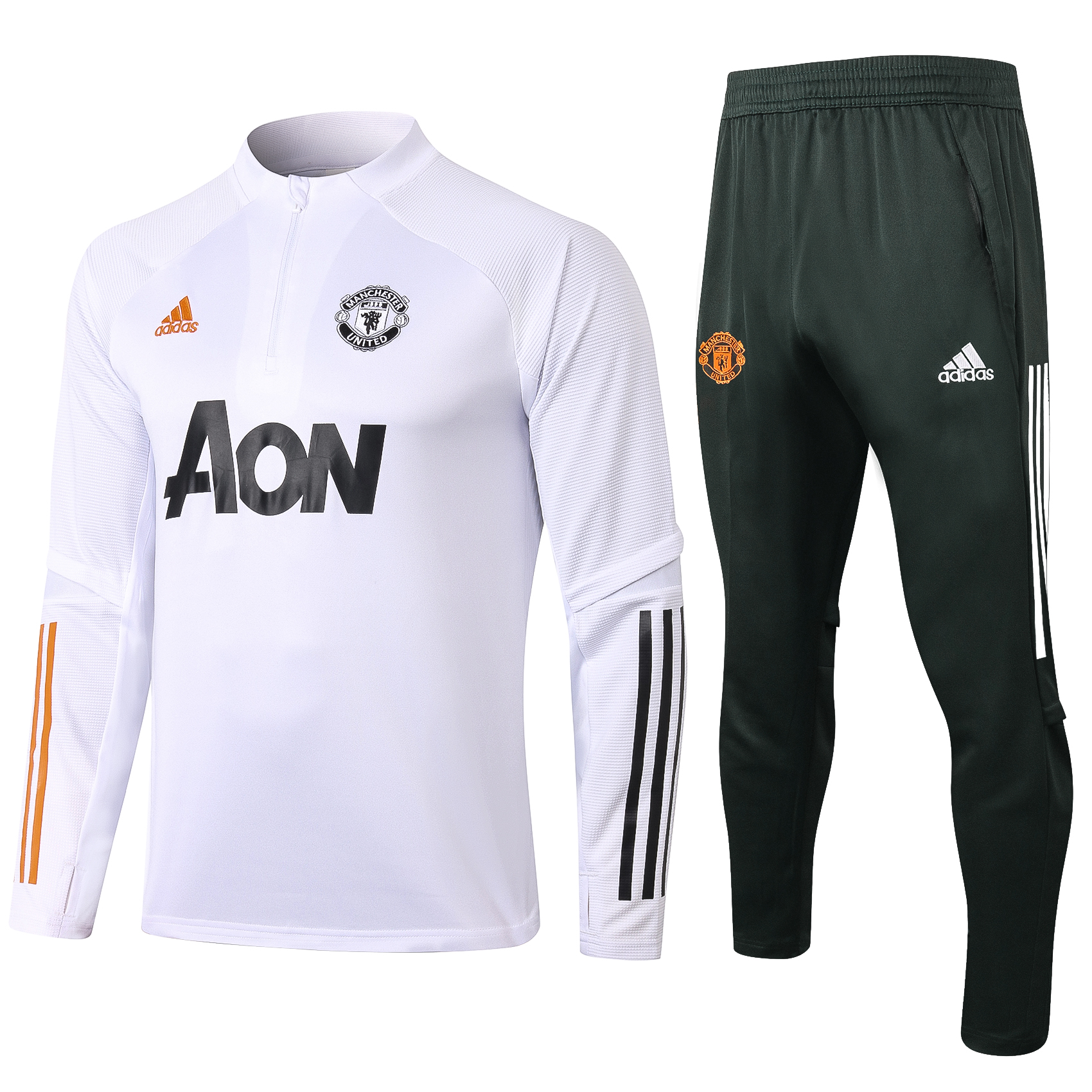 Manchester United Training Suit 2020 2021 – White Green
