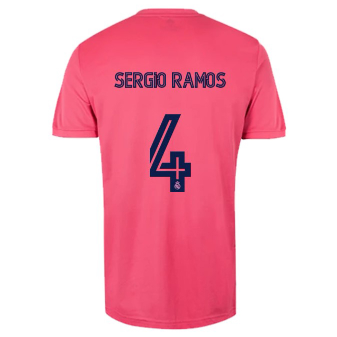 Real Madrid Away Jersey 2020-2021 + Sergio Ramos 4 Printing