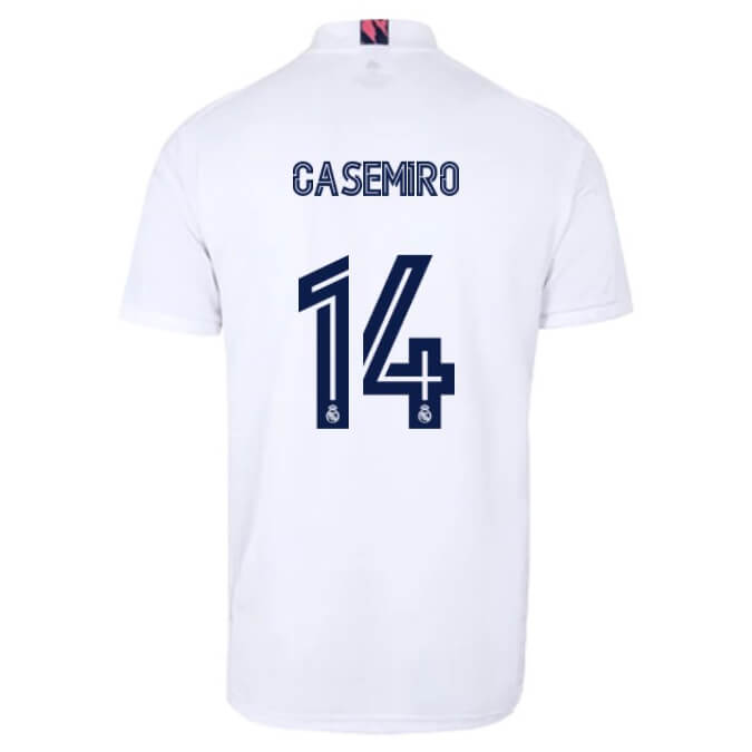 Real Madrid Home Jersey 2020-2021 + Casemiro 14 Printing