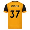 Wolverhampton Home Jersey 2020-2021 + Adama 37 Printing