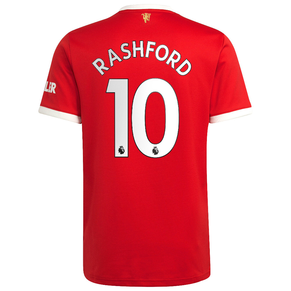 Manchester United Home Jersey 2021 2022 Rashford 10 Printing