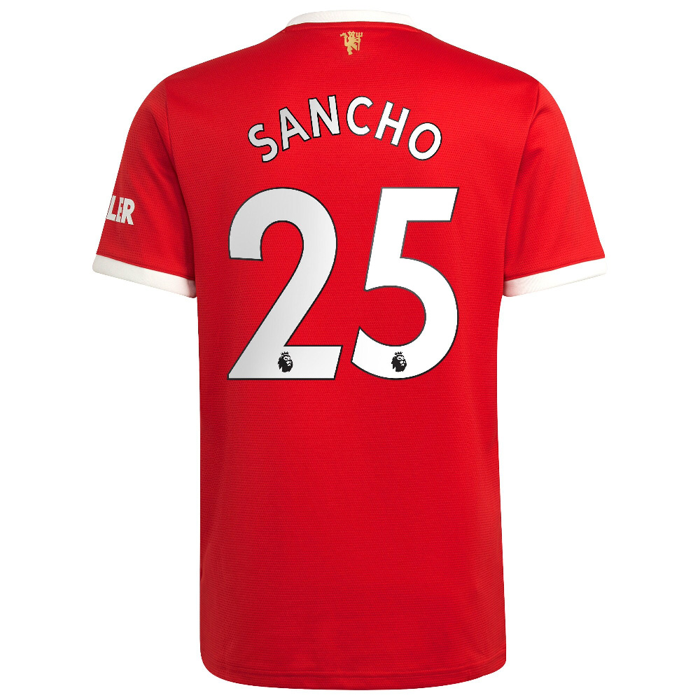 Manchester United Home Jersey 2021 2022 Sancho 25 Printing