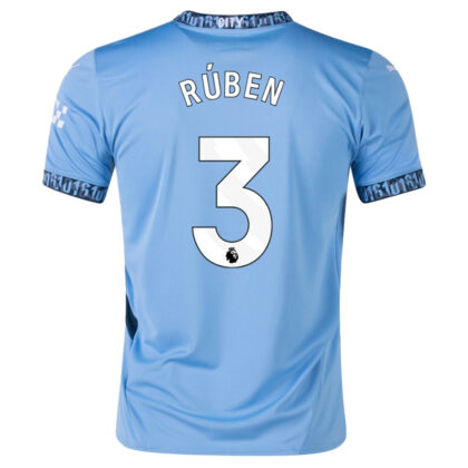 Manchester City Home Jersey 2024/2025 + Rúben 3 Printing