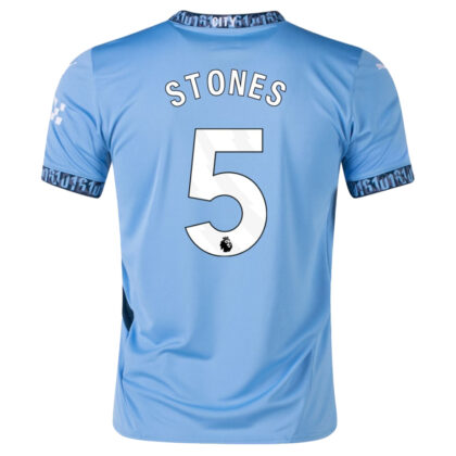 Manchester City Home Jersey 2024/2025 + Stones 5 Printing